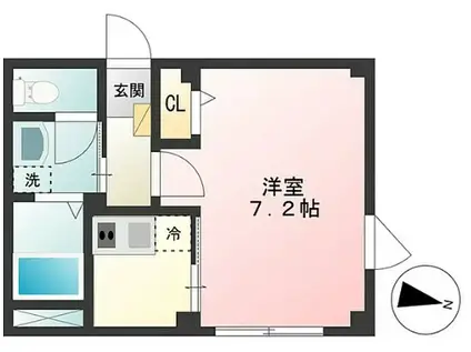 SAKURAレジデンス(1K/2階)の間取り写真