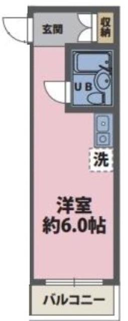 パールスクエア鶴見(ワンルーム/3階)の間取り写真
