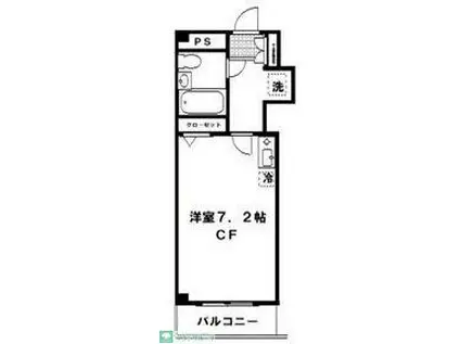 MAC高田町コート(1K/6階)の間取り写真