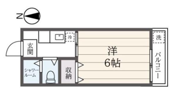 豊玉ハウス(1K/1階)の間取り写真