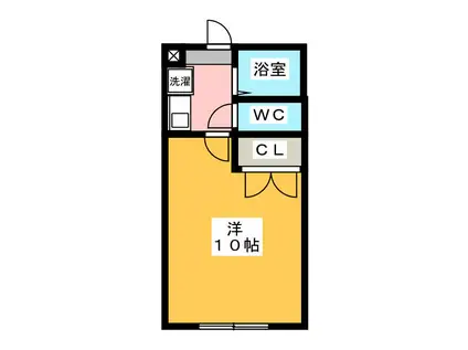 JR東海道本線 豊田町駅 バス乗車時間:9分 最寄りバス停で下車 徒歩5分 2階建 築30年(1K/1階)の間取り写真