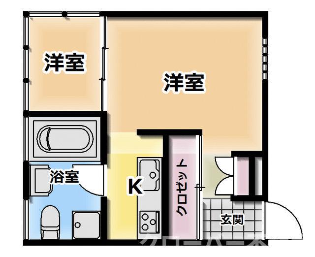 京都みやび(1SK/1階)の間取り写真
