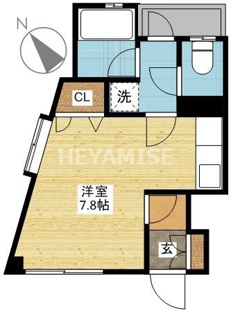 モンパルト万屋(ワンルーム/7階)の間取り写真