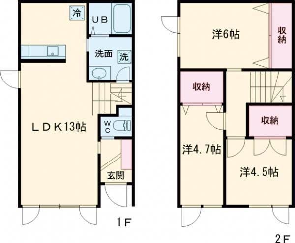 MARUKO(3LDK/1階)の間取り写真