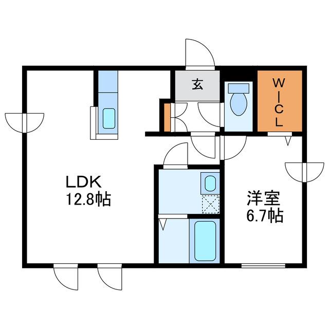 CRES920 クレス920(1LDK/3階)の間取り写真