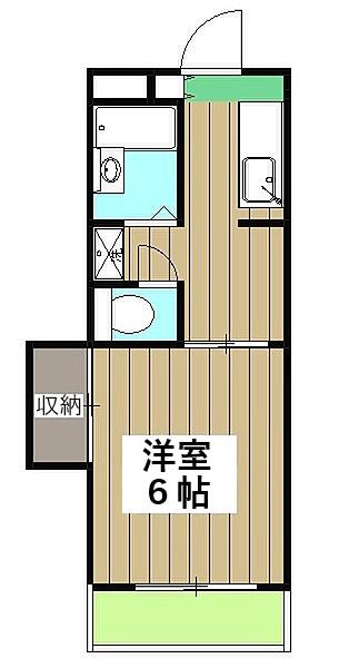フレグランス並河(1K/1階)の間取り写真