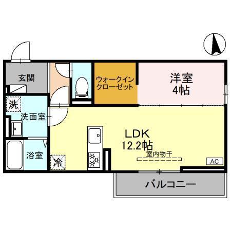 フォレスタIII(1LDK/3階)の間取り写真