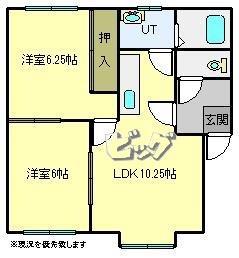 ハイツKS(2LDK/3階)の間取り写真