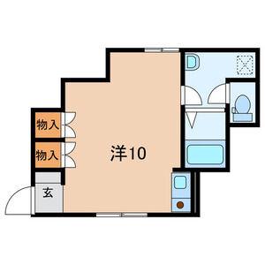 クレールエスパース(ワンルーム/1階)の間取り写真