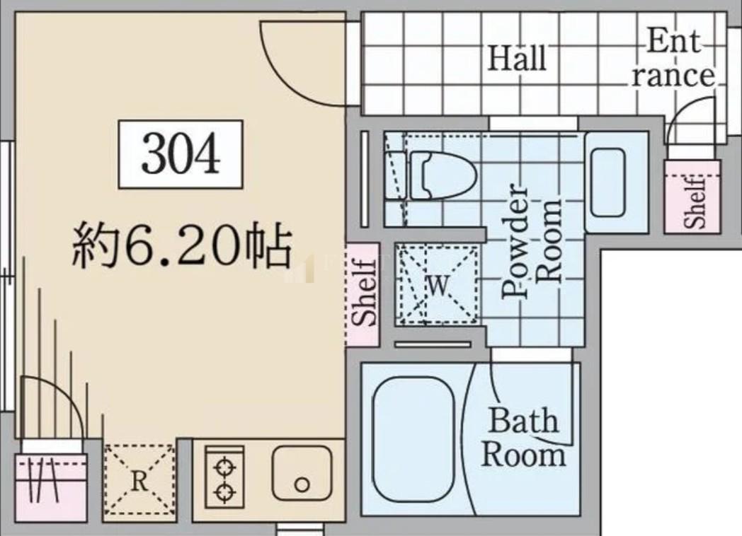 REVE RESIDENCE 三宿(ワンルーム/2階)の間取り写真