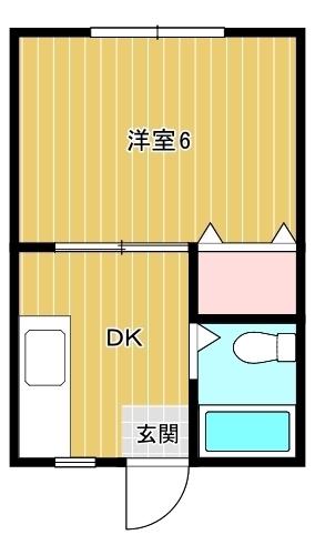 ハイツKOYAMA-B棟(1K/1階)の間取り写真