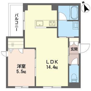 カーサ ピノ(1LDK/3階)の間取り写真