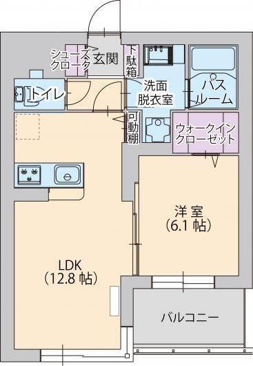 グランリーオ(1LDK/3階)の間取り写真