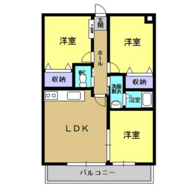 BOA SORTE(3LDK/4階)の間取り写真