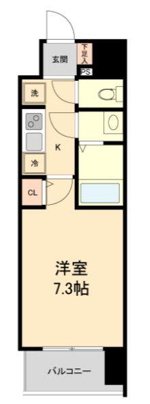 HF仙台本町レジデンス(1K/8階)の間取り写真