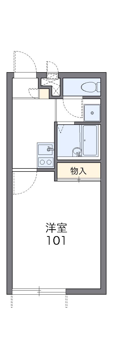 メゾンエスエス(1K/2階)の間取り写真