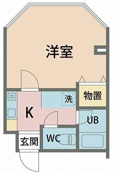 リリーフ敦賀(1K/3階)の間取り写真