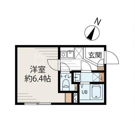 CIELSTELLA 池袋(1K/2階)の間取り写真
