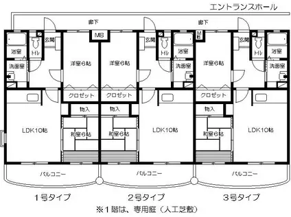 安部ビル2003(2LDK/4階)の間取り写真