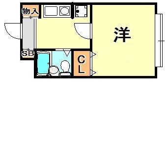 MAYA桜ビレッジ(1K/2階)の間取り写真