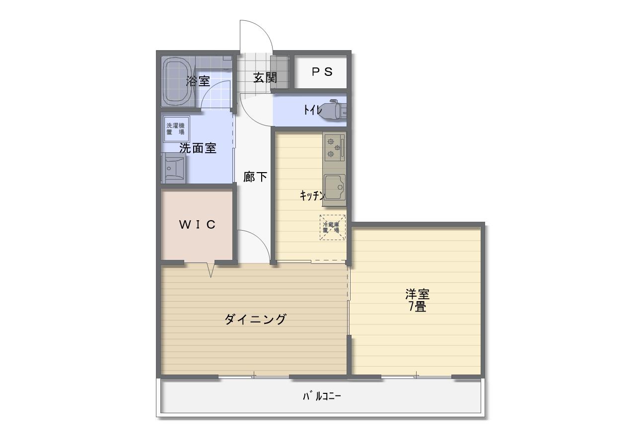 電商PIN(2K/3階)の間取り写真