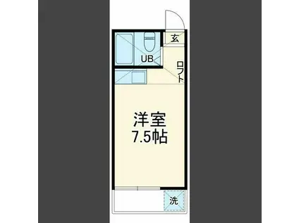 ソフィア和光(ワンルーム/1階)の間取り写真