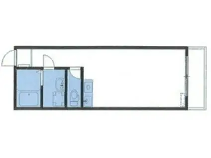LA BLANCHEUR(ワンルーム/2階)の間取り写真