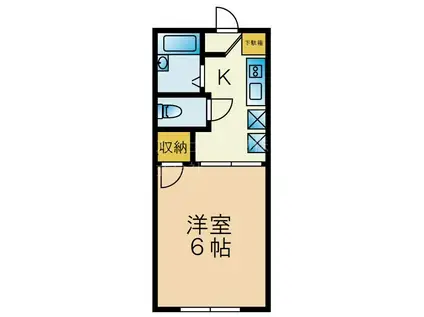 マミエール日栄(1K/1階)の間取り写真