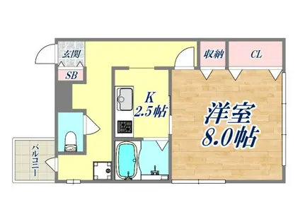 池ビル(1K/3階)の間取り写真