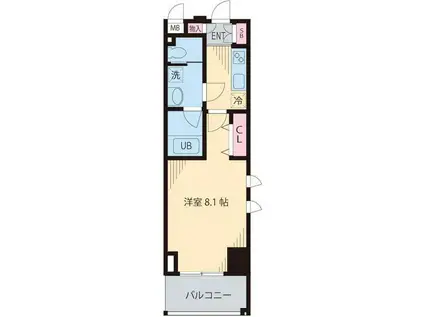 プレシャス音羽(1K/4階)の間取り写真