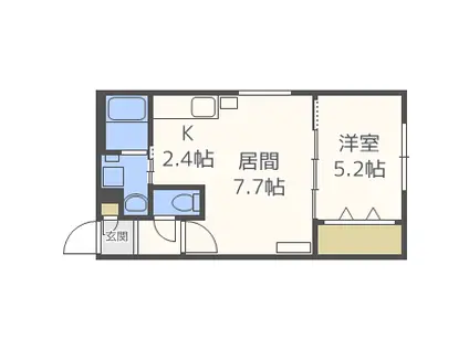 プルミエ栄通19(1LDK/4階)の間取り写真