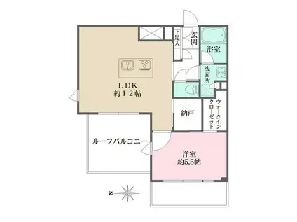 LA PERLA JIYUGAOKAII(1LDK/3階)の間取り写真