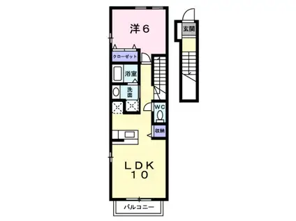 アルタ・スタジョーネ(1LDK/2階)の間取り写真