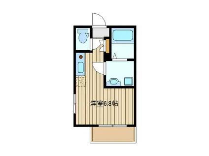 プチメゾンポタ(ワンルーム/3階)の間取り写真