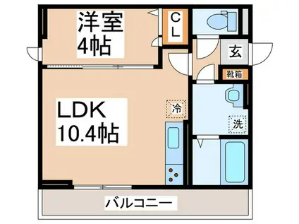 花-HANA-さがみ野(1LDK/3階)の間取り写真