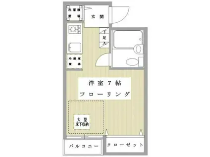 N-FLATS(ワンルーム/1階)の間取り写真
