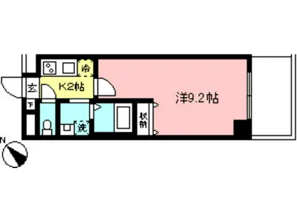 ドリームライフ向ケ丘遊園(1K/3階)の間取り写真