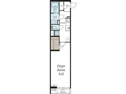 AVENIR-S 大森(1K/3階)の間取り写真