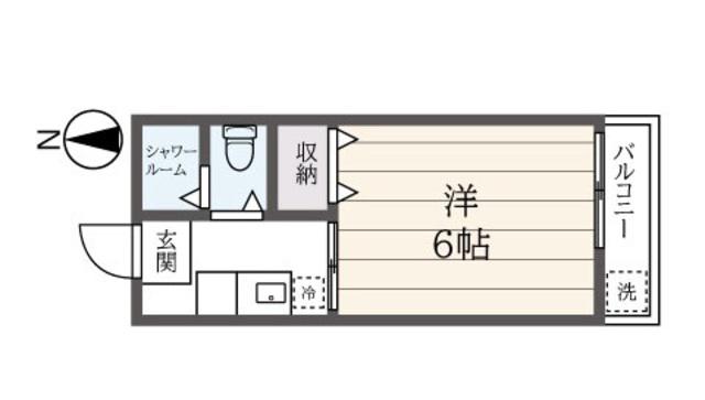 豊玉ハウス(1K/2階)の間取り写真