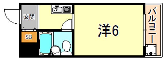 メゾン・ド・六甲パートI(ワンルーム/5階)の間取り写真