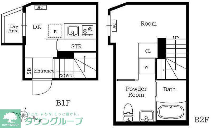 プレニーズ護国寺PREMIER(1DK/B1階)の間取り写真