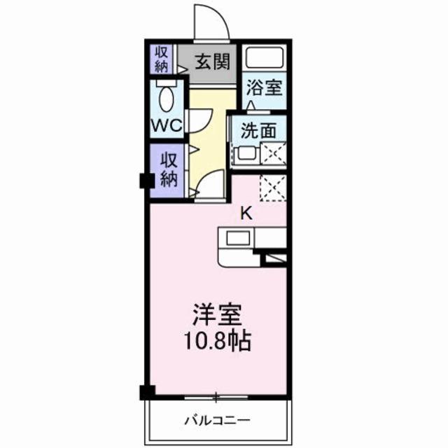 プレステージI(ワンルーム/3階)の間取り写真