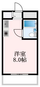 エスティライフ富田林(ワンルーム/5階)の間取り写真