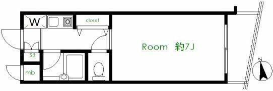 菱和パレス池袋本町(ワンルーム/3階)の間取り写真