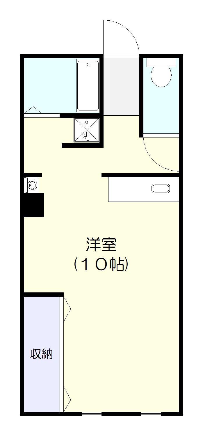セブンサイドレジデンス(ワンルーム/1階)の間取り写真