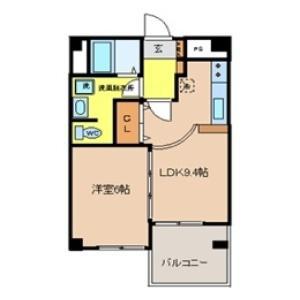 カルム竹林(1LDK/5階)の間取り写真