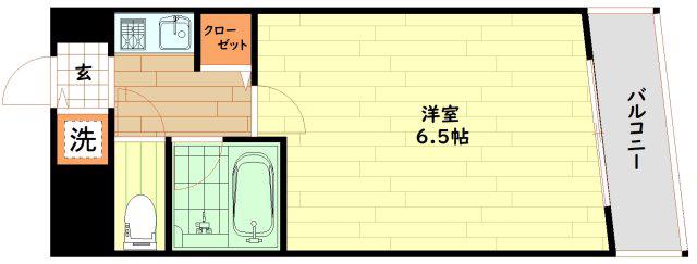 ラナップスクエア新福島(1K/9階)の間取り写真