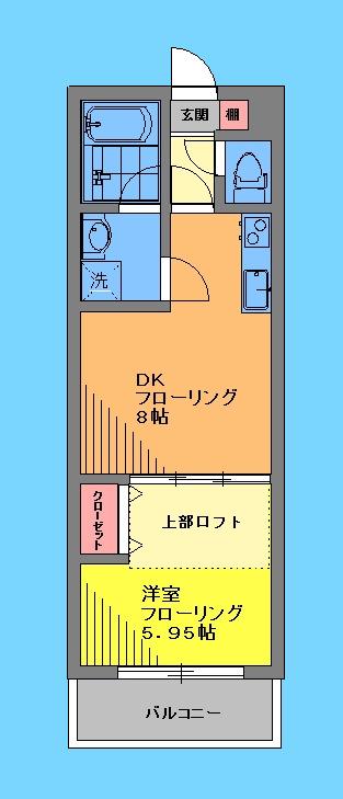 M´TOGOSHI(1LDK/3階)の間取り写真