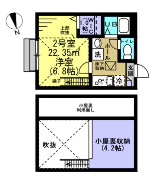 AJ西船橋003(1K/1階)の間取り写真