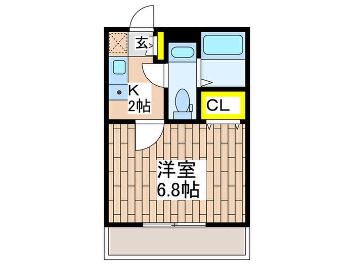 MQUARTO湘南海岸公園I(1K/3階)の間取り写真